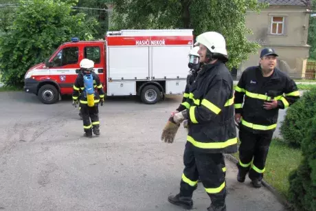 Výcvik zásahové jednotky s dýchací technikou