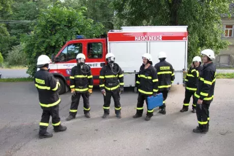 Výcvik zásahové jednotky s dýchací technikou