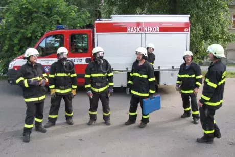 Výcvik zásahové jednotky s dýchací technikou