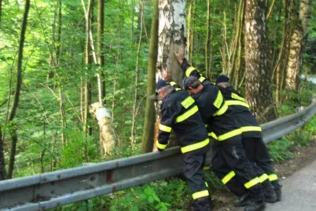 Výcvik zásahové jednotky s dýchací technikou