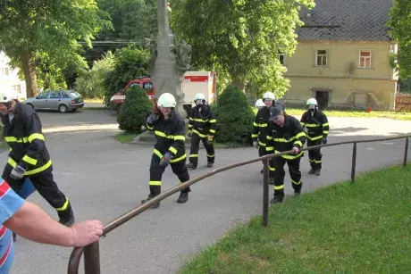 Výcvik zásahové jednotky s dýchací technikou