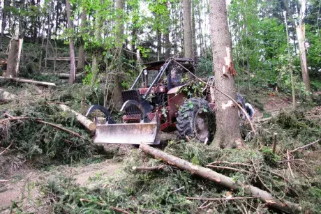 Odstraňování následků noční bouře z 8.7.2015