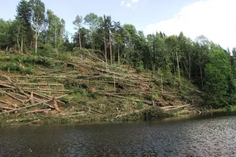 Odstraňování následků noční bouře z 8.7.2015