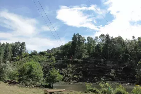 Odstraňování následků noční bouře z 8.7.2015