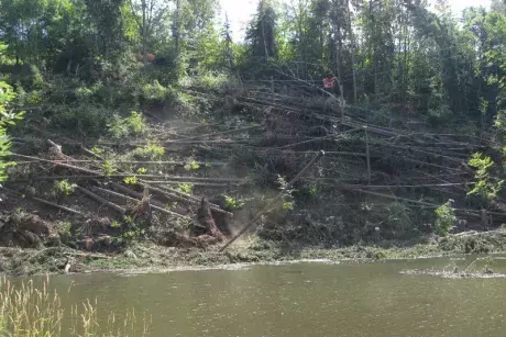 Odstraňování následků noční bouře z 8.7.2015