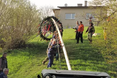 Stavění máje 2017