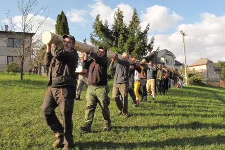 Stavění máje 2017