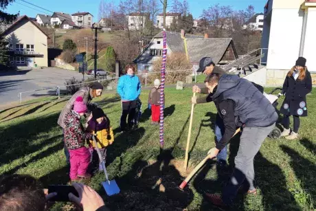 Sázení pamětní lípy 17.11.2018