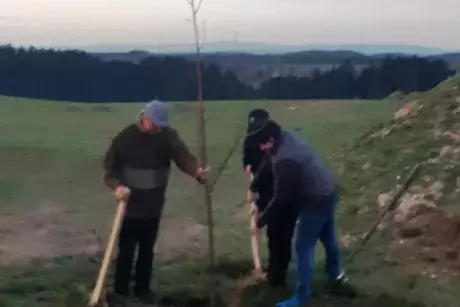 17. listopad 2019 - sázení pamětní lípy