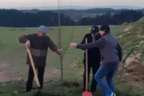 17. listopad 2019 - sázení pamětní lípy