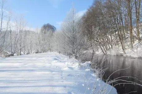 Zimní Nekoř fotoaparátem R. Šrolera