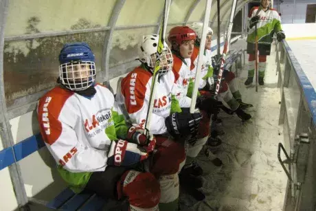 Silvestrovský hokejový zápas Nekoř x Klášterec