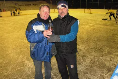 Silvestrovský hokejový zápas Nekoř x Klášterec