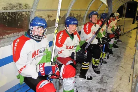 Silvestrovský hokejový zápas Nekoř x Klášterec