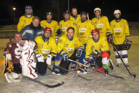 Silvestrovský hokejový zápas Nekoř x Klášterec