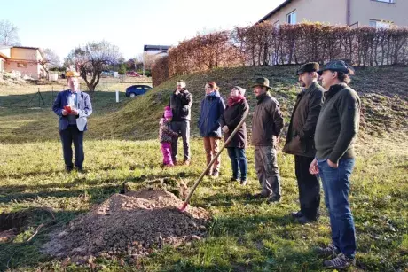 Sázení pamětní lípy 17.11.2018