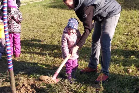 Sázení pamětní lípy 17.11.2018