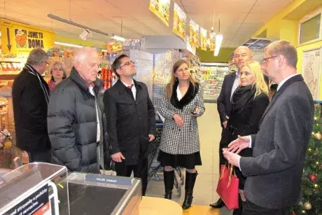 Zrekonstruovaná prodejna Konzum a pošta Partner