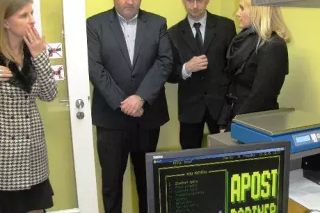 Zrekonstruovaná prodejna Konzum a pošta Partner