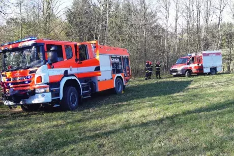 Požár v obci 21.4.2020